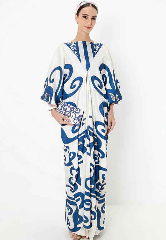 LAGA FRONT BUTTON KAFTAN - Navy