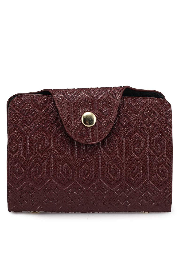 THE PUA CROSSBODY - BURGUNDY