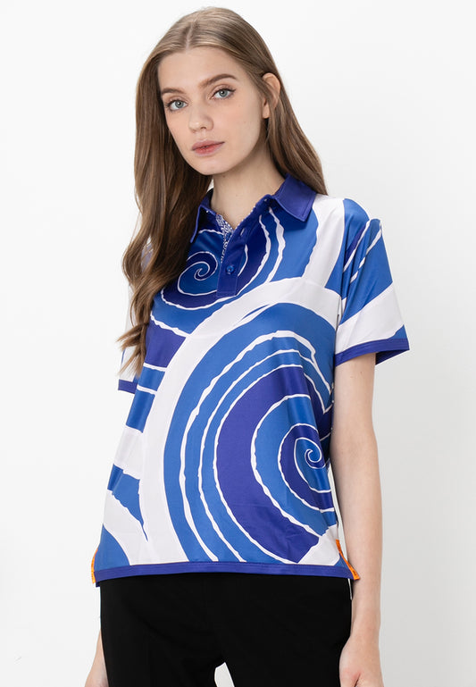 ULU POLO SHIRT - BLUE (PRE-ORDER LADIES)