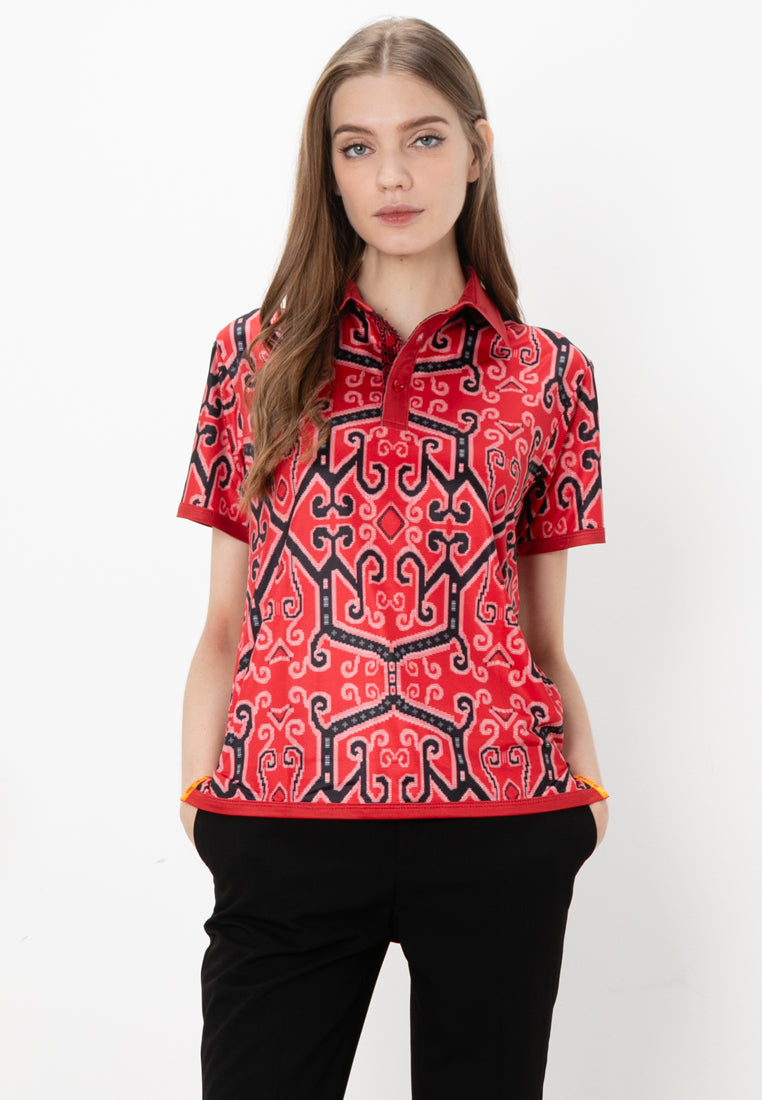 NITA POLO SHIRT - RED (PRE-ORDER UNISEX)