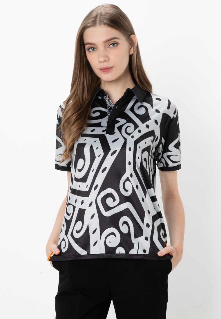 ISHAN POLO SHIRT - BLACK (PRE-ORDER UNISEX)